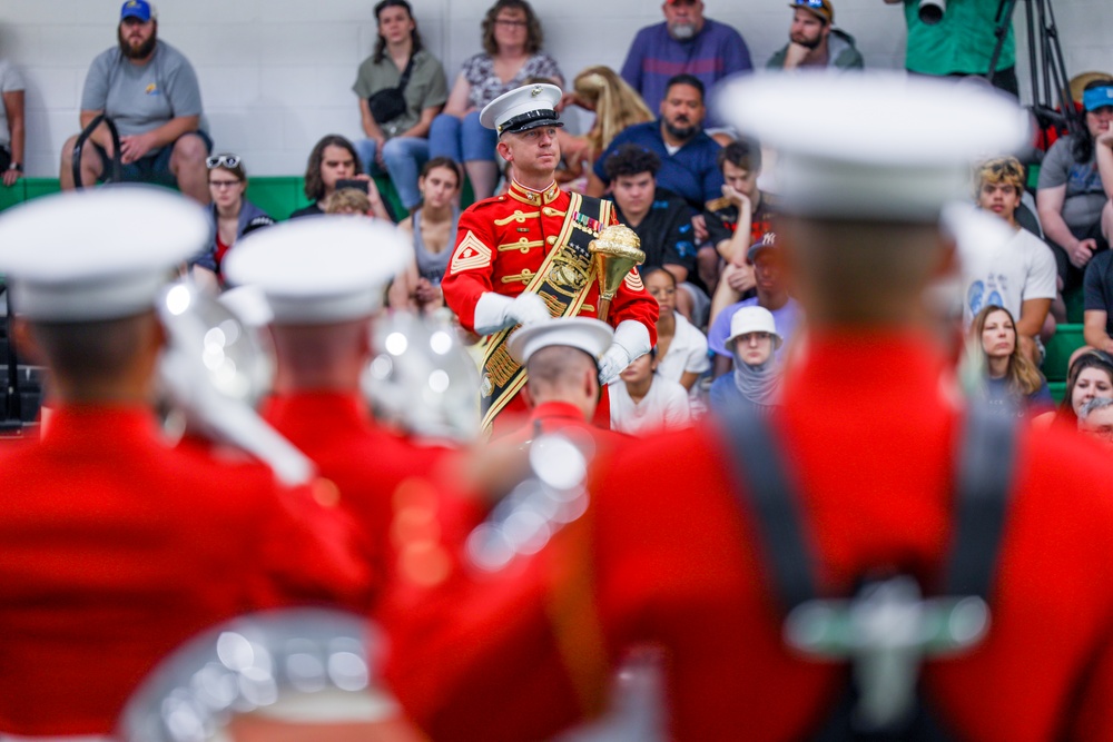 Marine Battle Color Detachment Return to North Carolina 2023: Cary High School