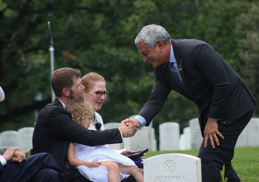 Funeral for U.S. Army Air Forces 2nd Lt. Peter A. Timpo