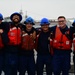 U.S. Coast Guard Cutter Forward (WMEC 911) conducts training before getting underway in support of Op Nanook