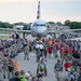 U.S. Air Force Honor Guard Drill Team performs at EAA AirVenture Oshkosh