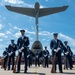 U.S. Air Force Honor Guard Drill Team performs at EAA AirVenture Oshkosh