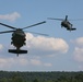 UH-60 Black Hawks land to extract Soldiers