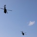 UH-60 Black Hawks land to extract Soldiers