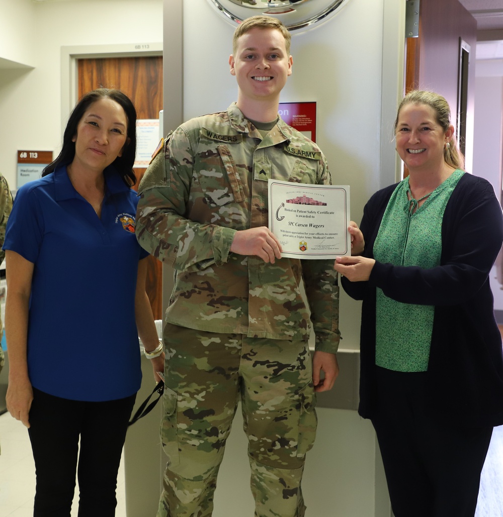 Tripler Army Medical Center &quot;Hooked on Patient Safety&quot; Award