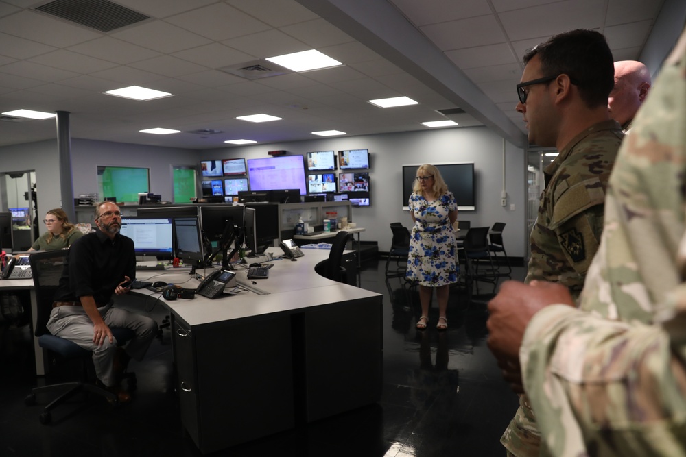 Soldiers tour WGAL News 8 studio