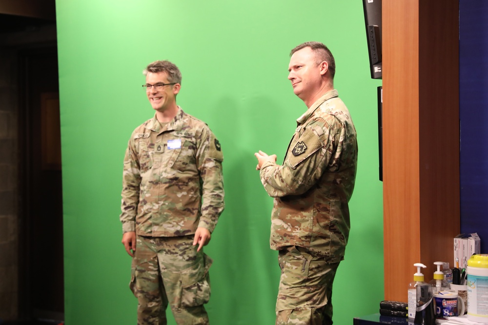 Soldiers tour WGAL News 8 studio