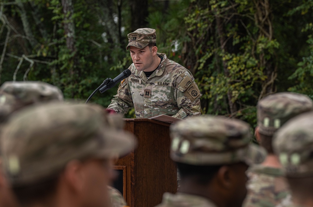 82nd Airborne Division Small Unit Tactics Graduation Ceremony