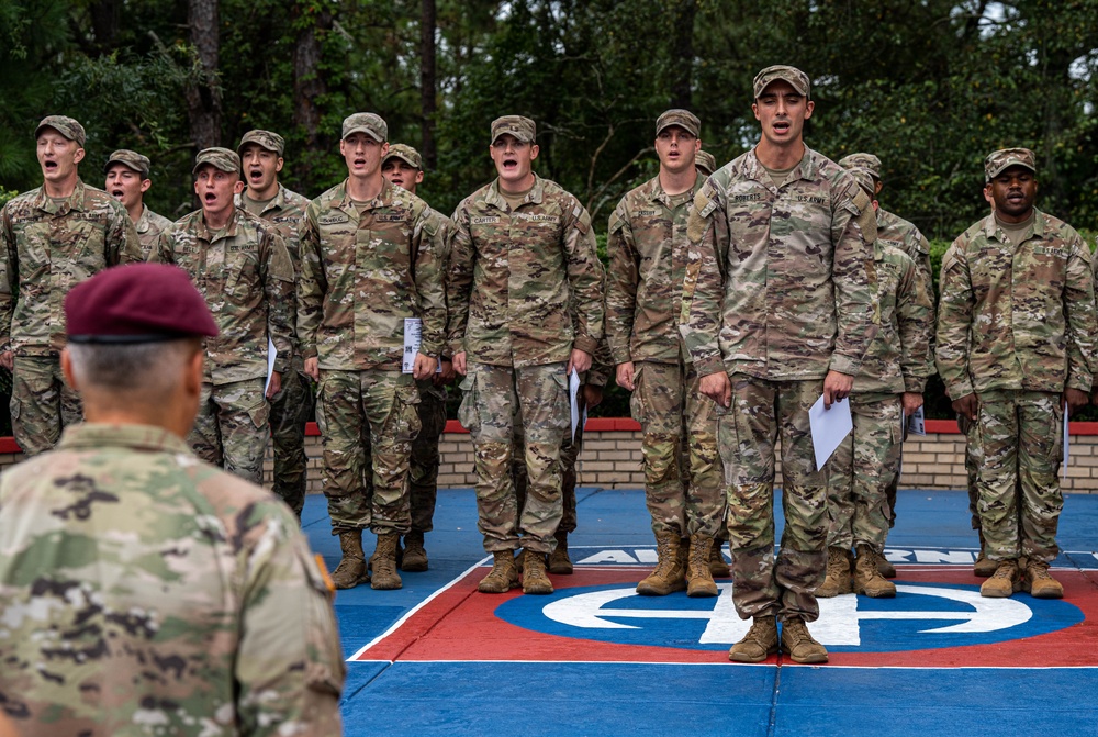 82nd Airborne Division Small Unit Tactics Graduation Ceremony