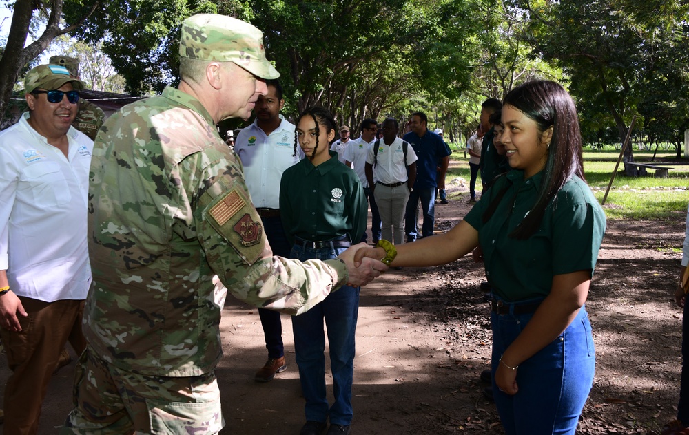 AFSOUTH Commander, Civil Affairs Attend Technology School’s Groundbreaking Ceremony