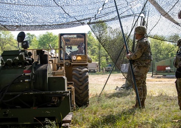126th Quartermaster Company Build Their Showers for Northern Strike 23