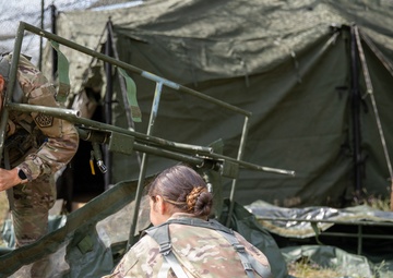 126th Quartermaster Company Build Their Showers for Northern Strike 23