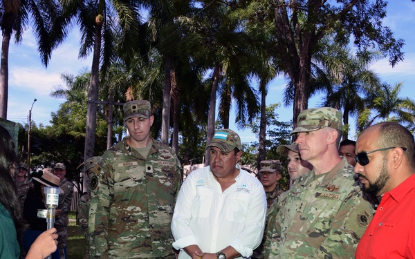 AFSOUTH Commander, Civil Affairs Attend Technology School’s Groundbreaking Ceremony