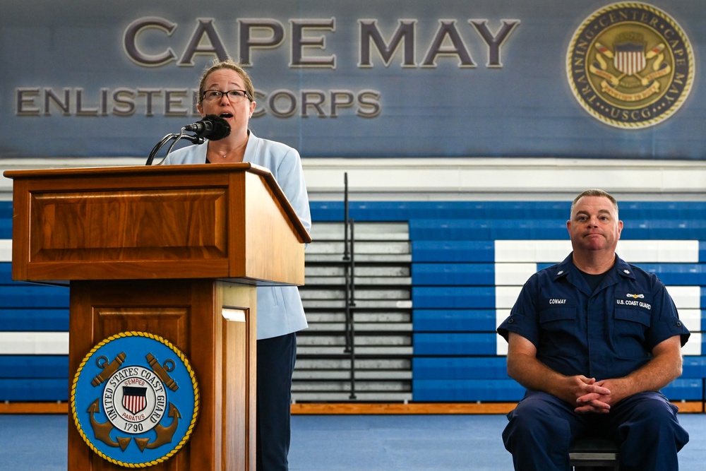 USNCC President Visits Navy Coast Guard Training Center Cape May as a VIP