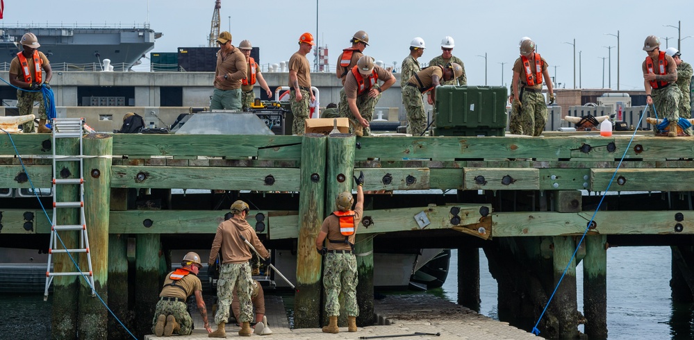 NECC Sailors Train During LSE 2023