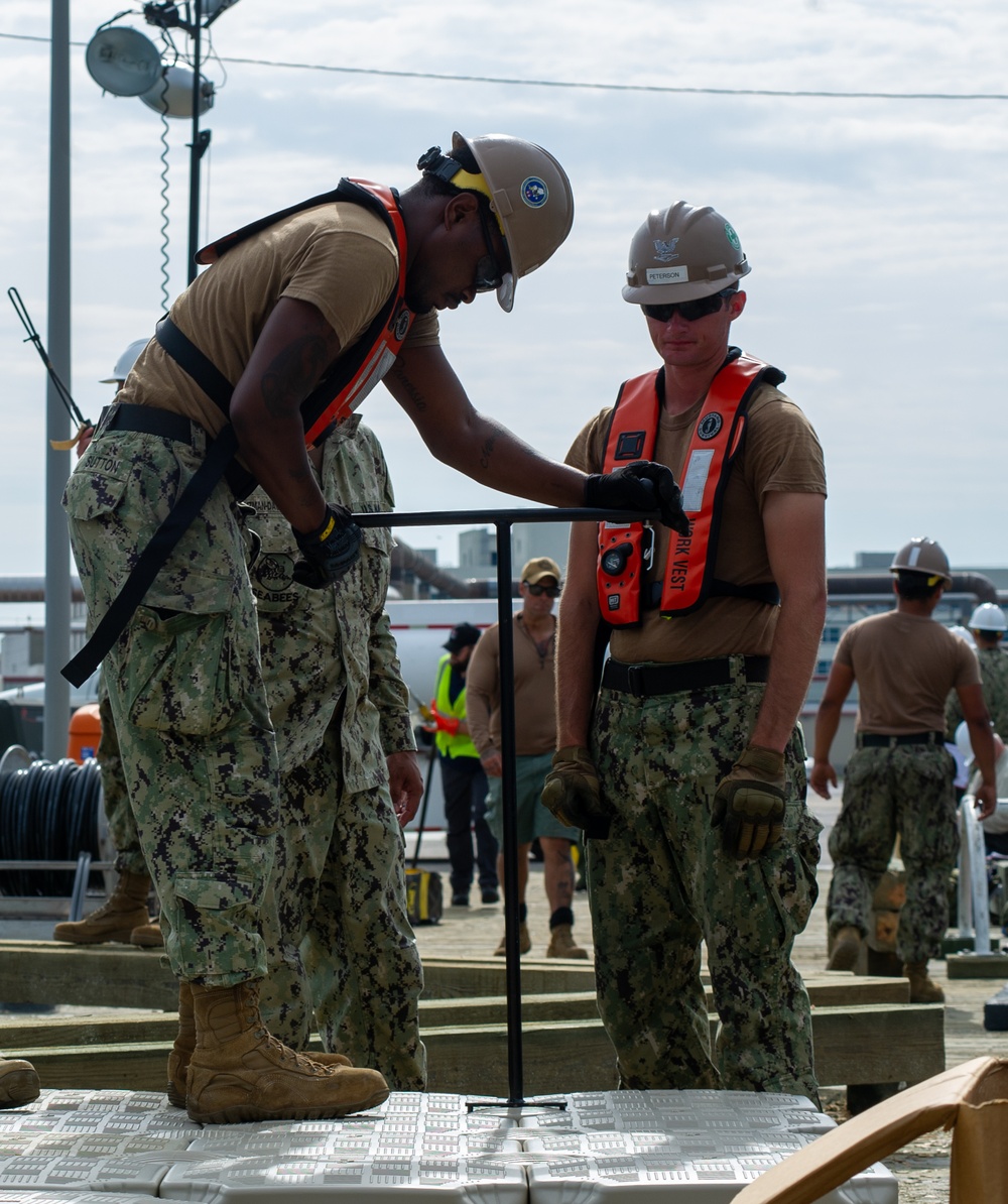 NECC Sailors Train During LSE 2023