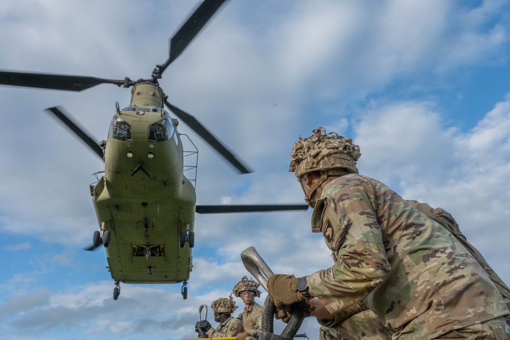 Operation Lethal Eagle III Sustainment Sling Load