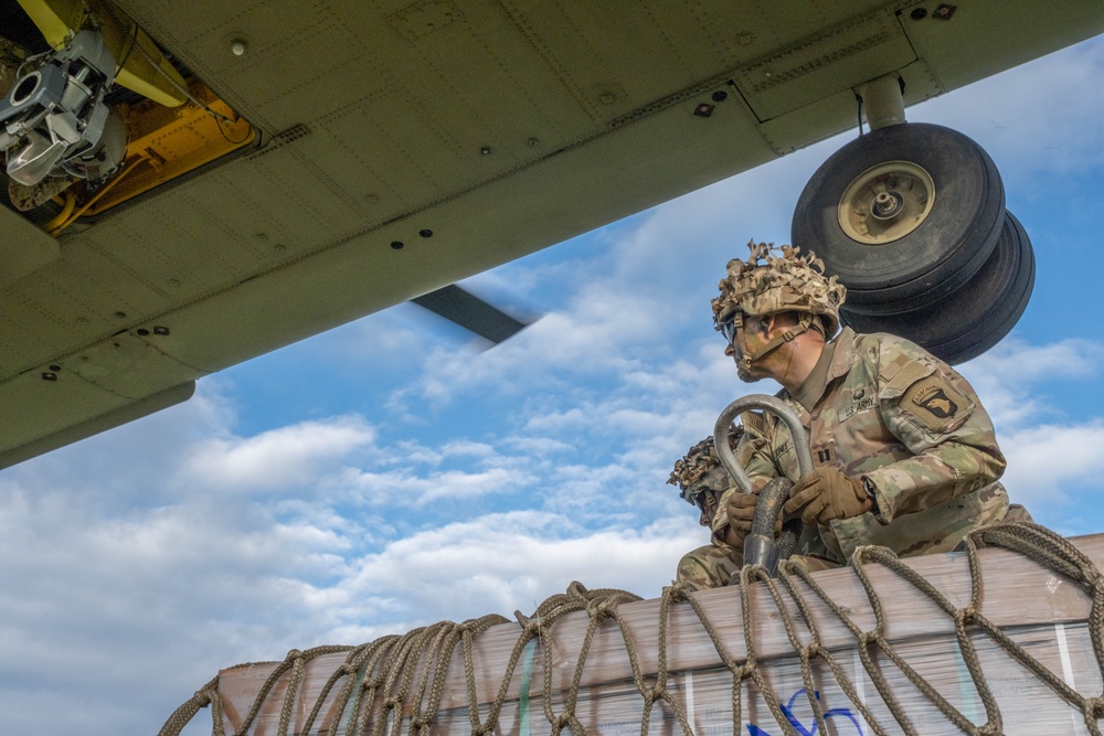 Operation Lethal Eagle III Sustainment Sling Load