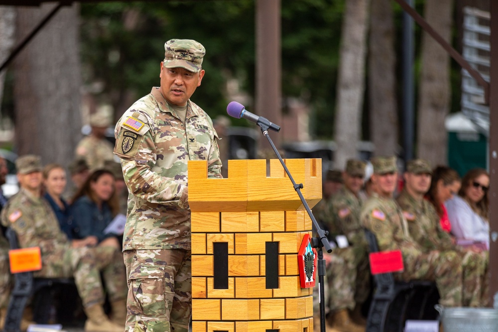 555th Engineer Brigade Change of Command