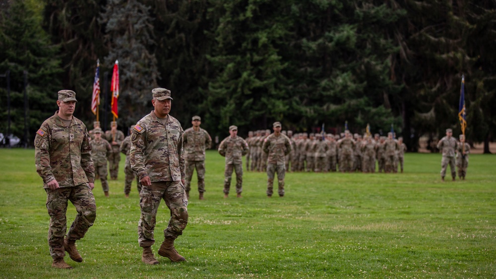 555th Engineer Brigade Change of Command