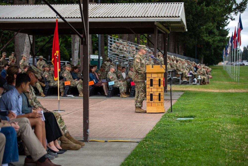 555th Engineer Brigade Change of Command