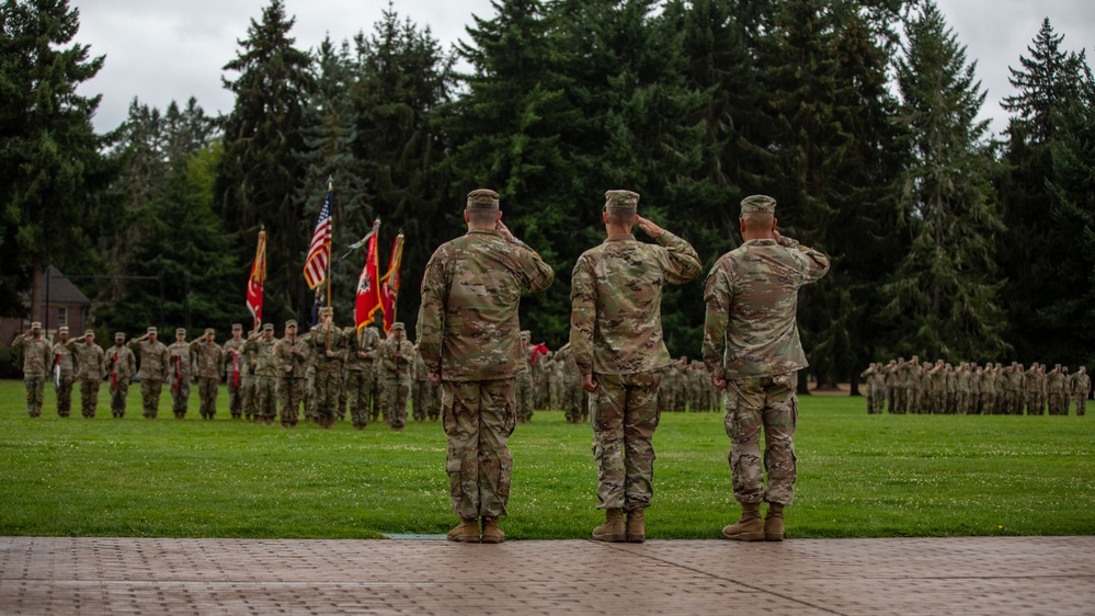 555th Engineer Brigade Change of Command