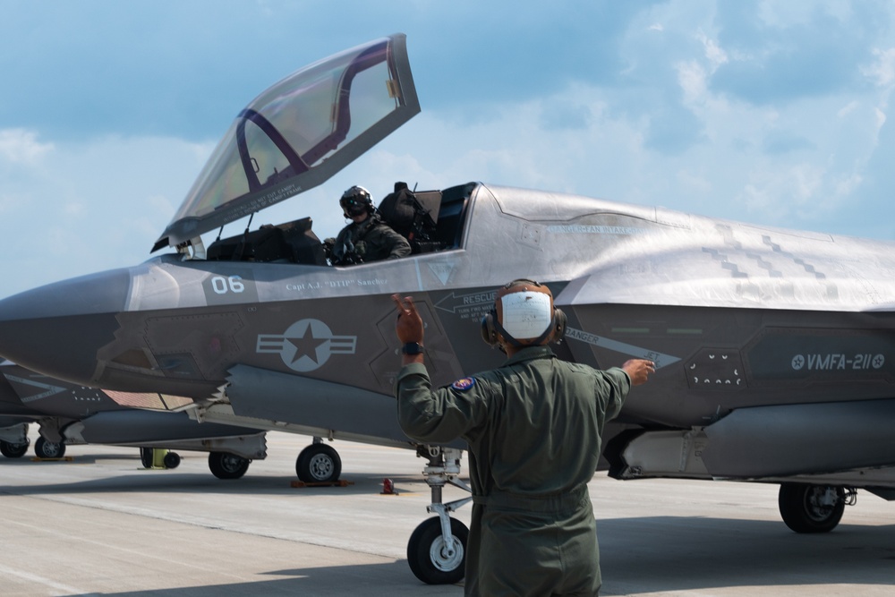 U.S. Marines with VMFA-211 participate in Northern Lightning 23