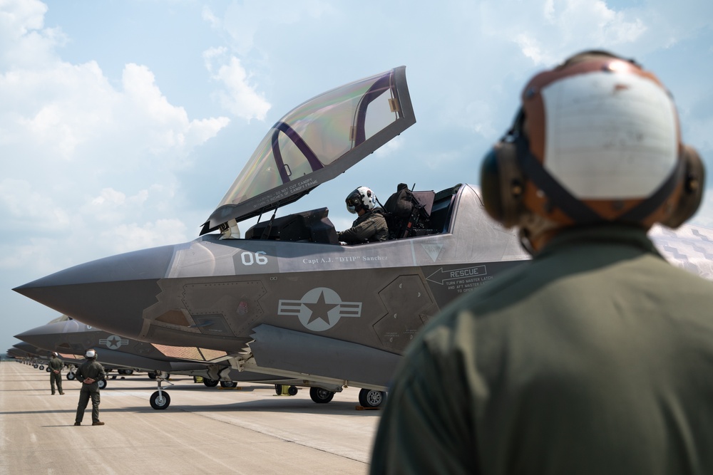 U.S. Marines with VMFA-211 participate in Northern Lightning 23