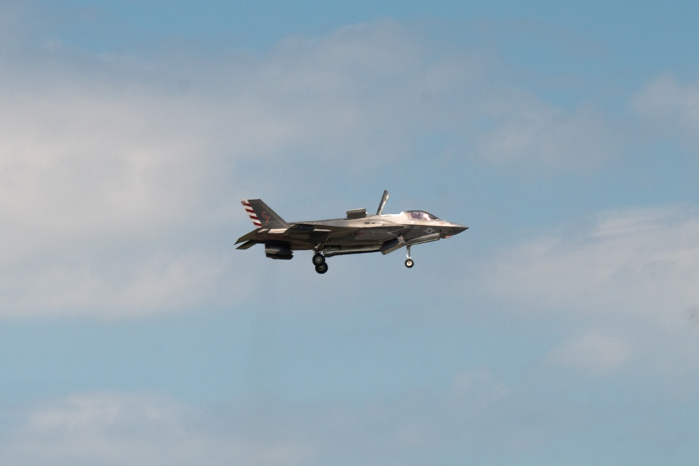 U.S. Armed Forces attend a Distinguished Visitor event during Northern Lightning 23