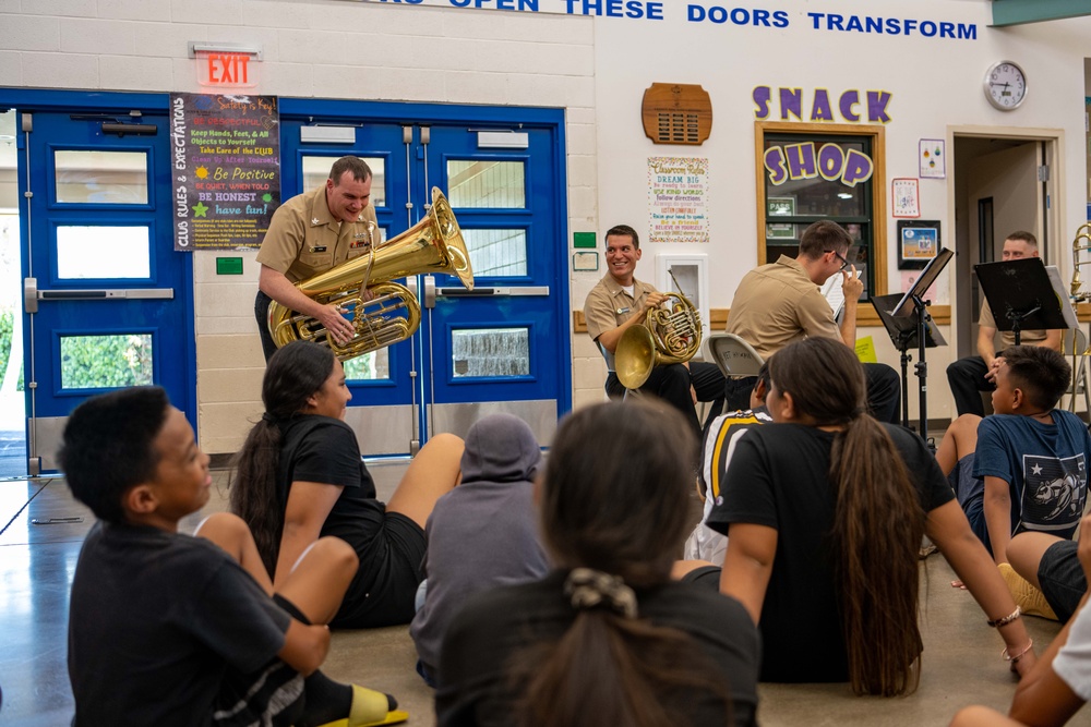 PACFLT Band Performs at Boys and Girls Club of Hawaii
