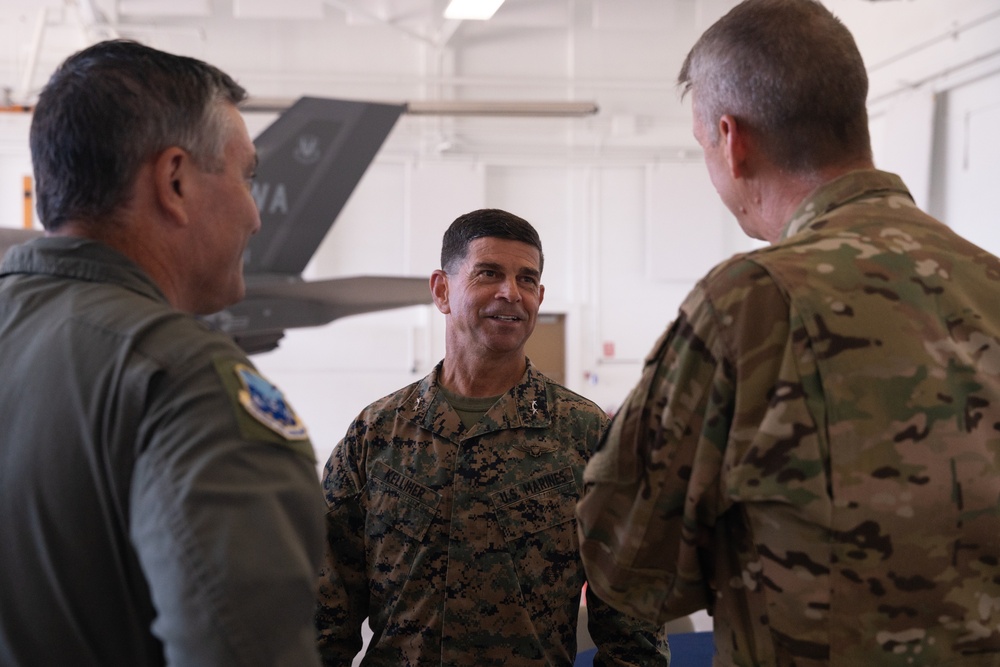 U.S. Armed Forces attend a Distinguished Visitor event during Northern Lightning 23