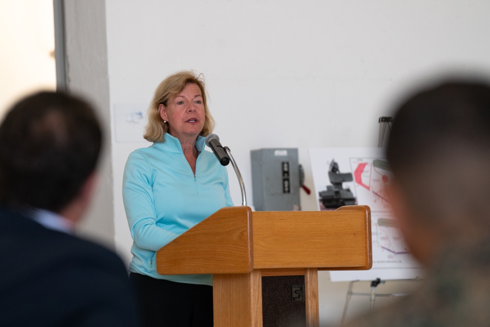 U.S. Armed Forces attend a Distinguished Visitor event during Northern Lightning 23