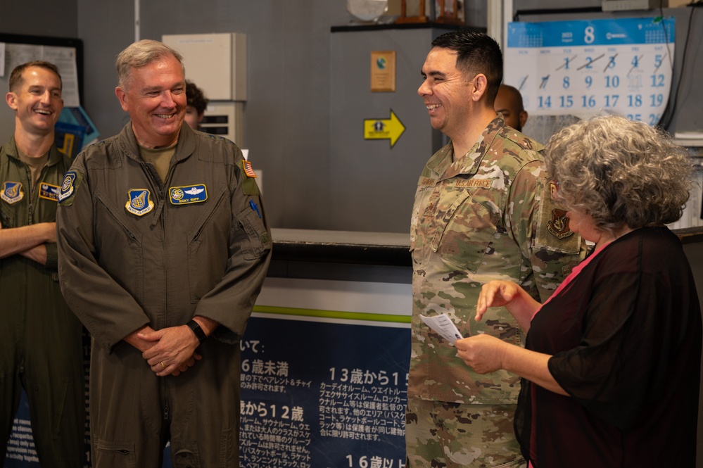 USFJ, 5th Air Force commander visits Misawa Air Base