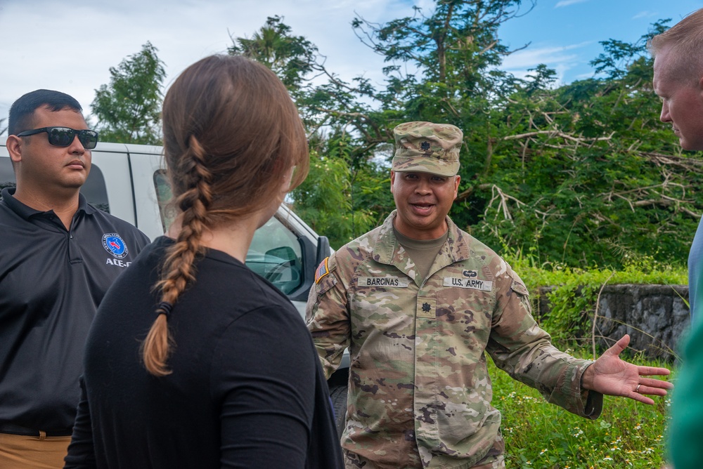 Staff Delegates Tour Proposed Sites for Guam Defense System