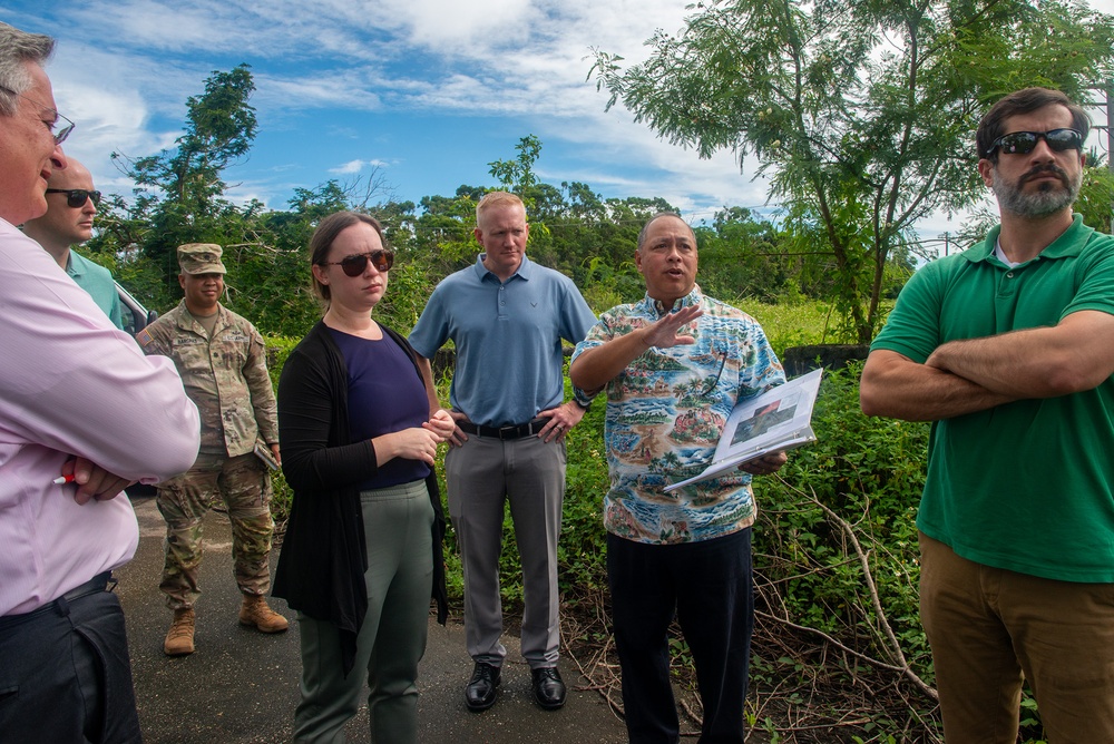 Staff Delegates Tour Proposed Sites for Guam Defense System