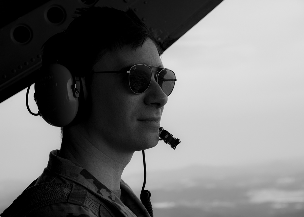 Chinook aircraft CH-47 tour of the Korean Peninsula