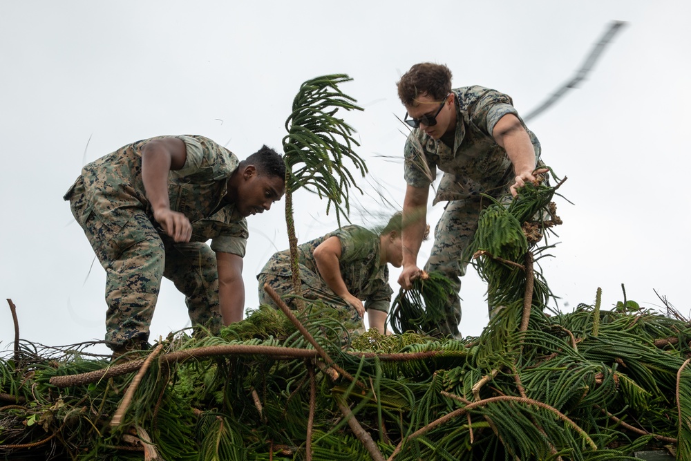 Camp Base Operations leads clean-up efforts after Typhoon Khanun