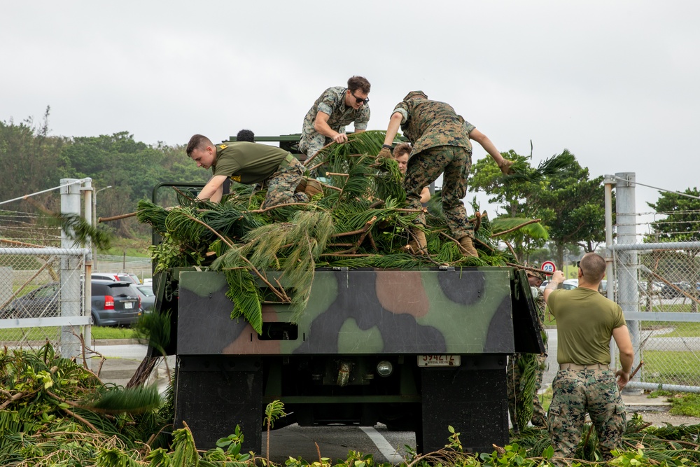 Camp Base Operations leads clean-up efforts after Typhoon Khanun