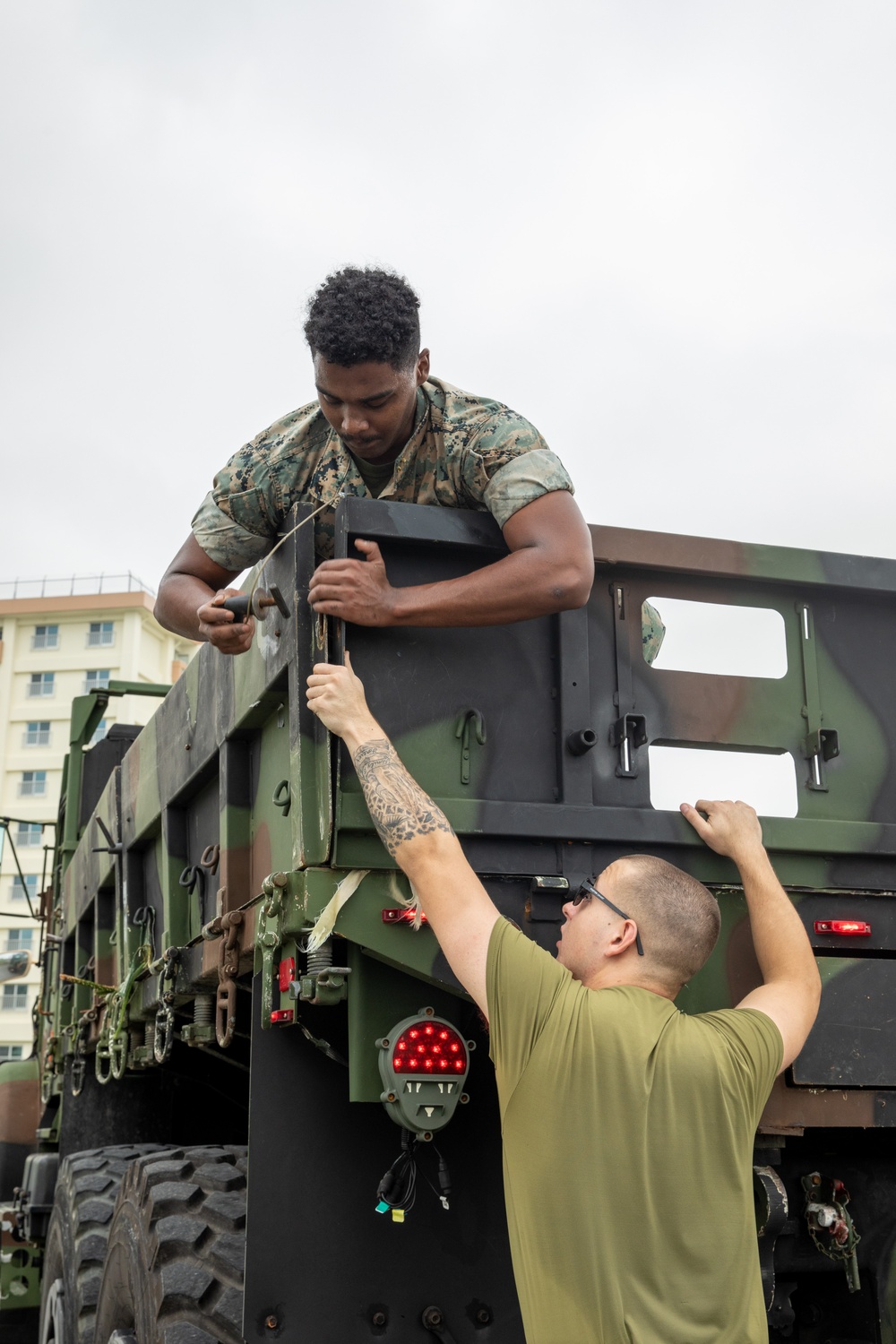 Camp Base Operations leads clean-up efforts after Typhoon Khanun