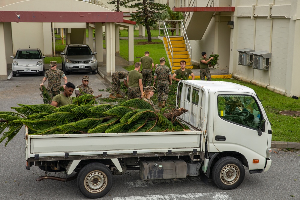 Camp Base Operations leads clean-up efforts after Typhoon Khanun