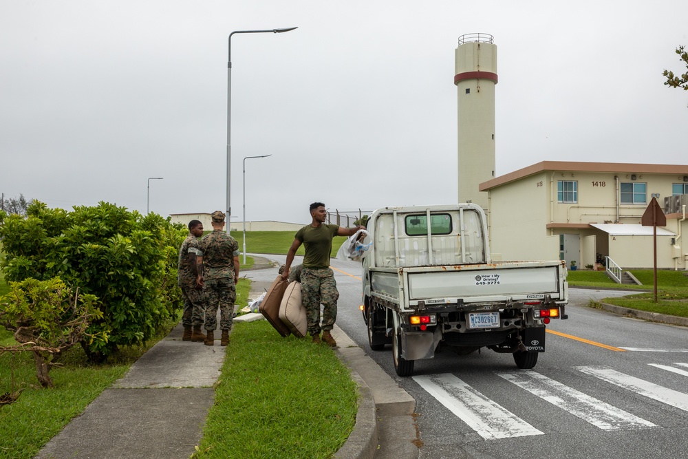 Camp Base Operations leads clean-up efforts after Typhoon Khanun