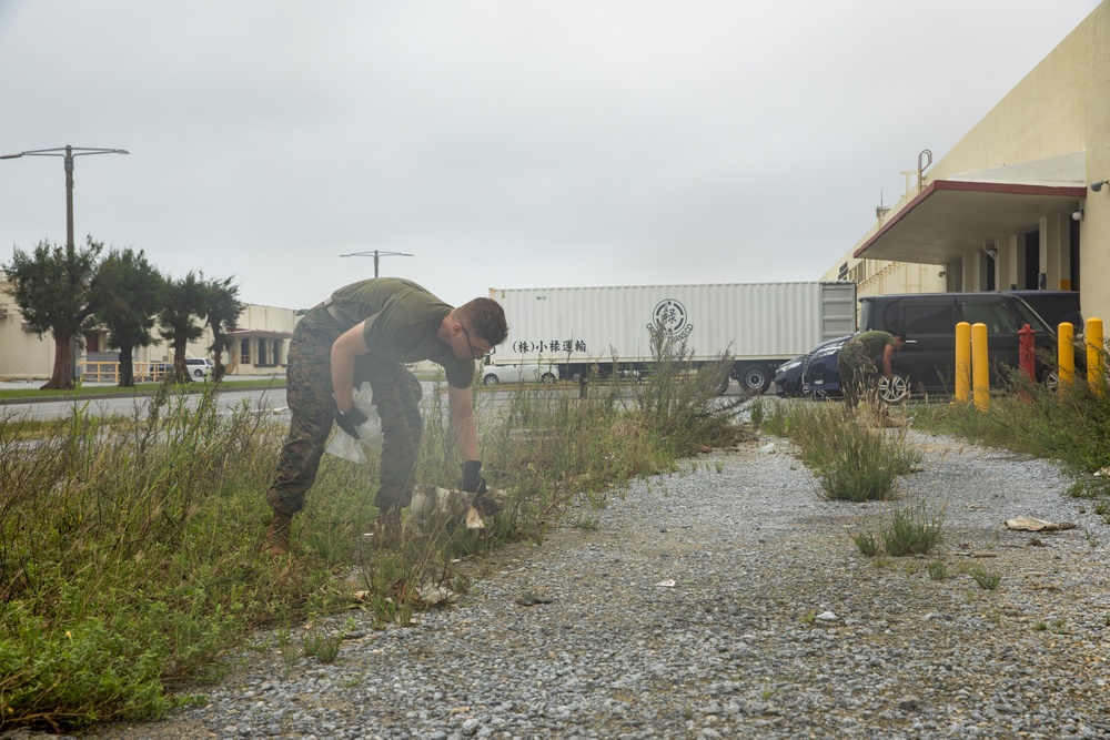 Camp Base Operations leads clean-up efforts after Typhoon Khanun