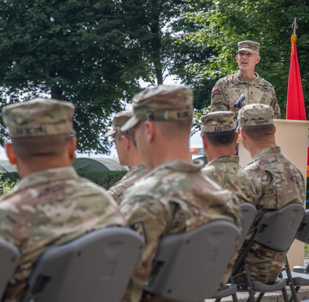 4th Division Sustainment Brigade Transfer of Authority Ceremony