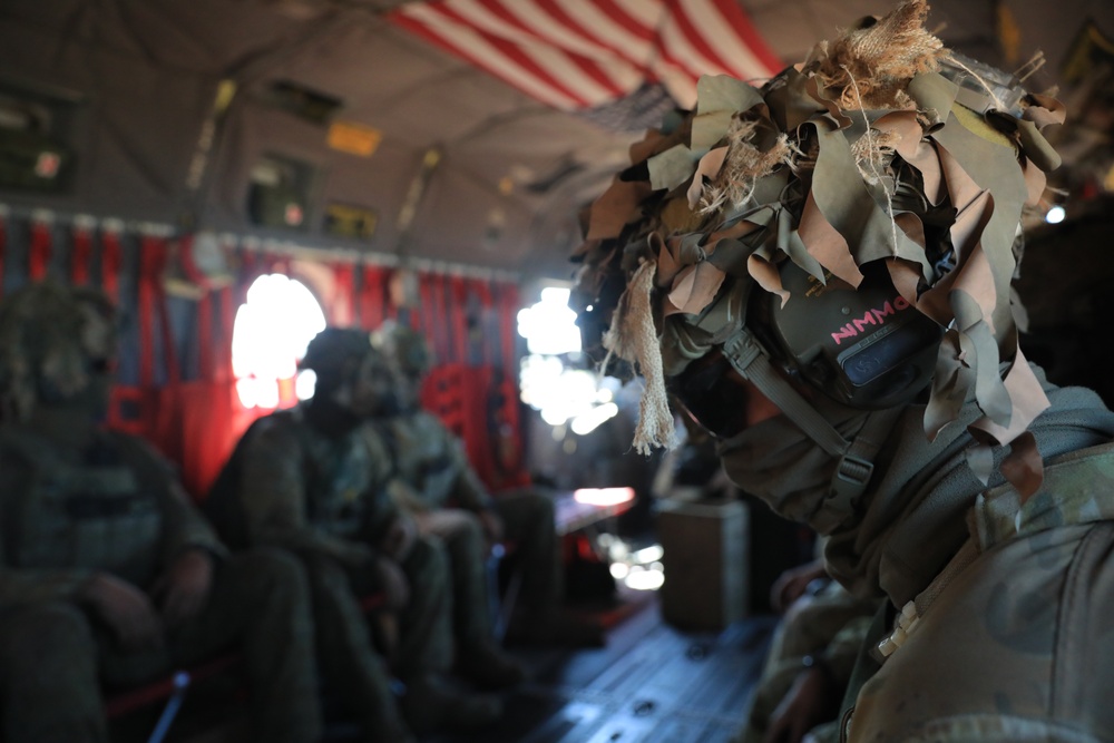 Australian Soldiers conduct air mobile ops in support of Battle Group Eagle's Armoured Battle Run