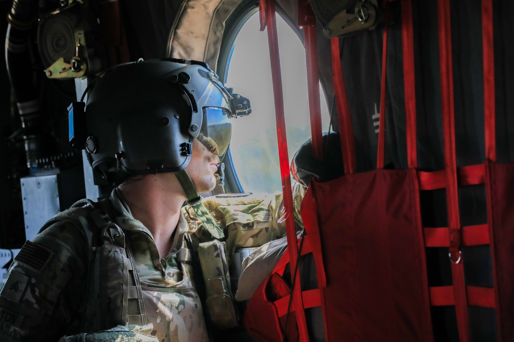 Australian Soldiers conduct air mobile ops in support of Battle Group Eagle's Armoured Battle Run