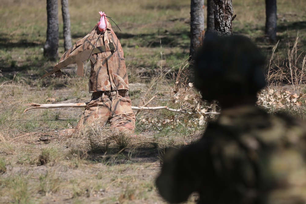 Australian Soldiers conduct air mobile ops in support of Battle Group Eagle's Armoured Battle Run
