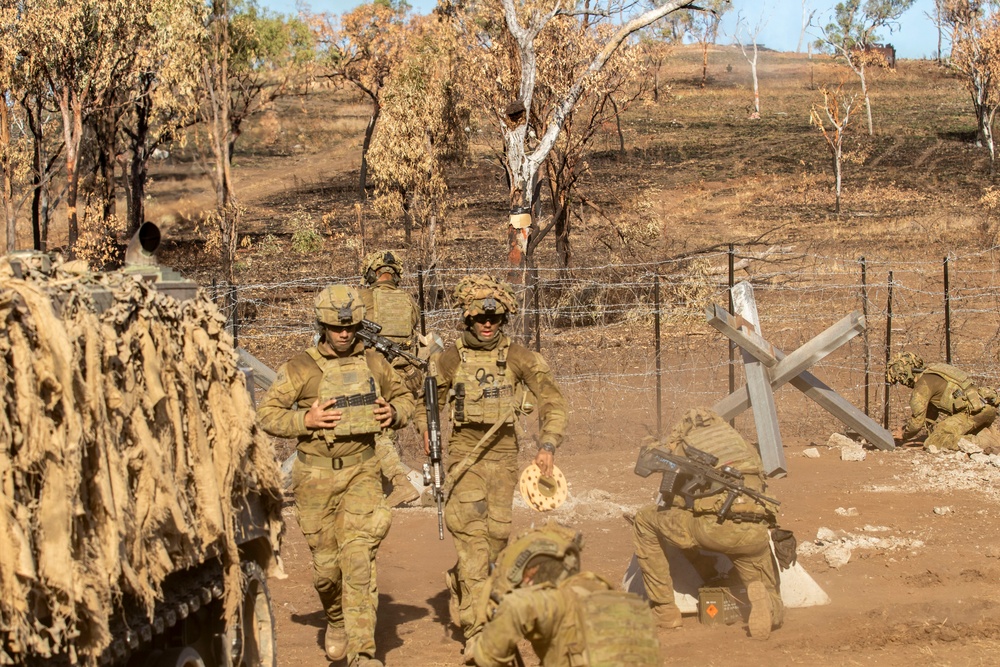 1AD and Australian Army's 3rd Brigade conduct combine arms live fire exercise