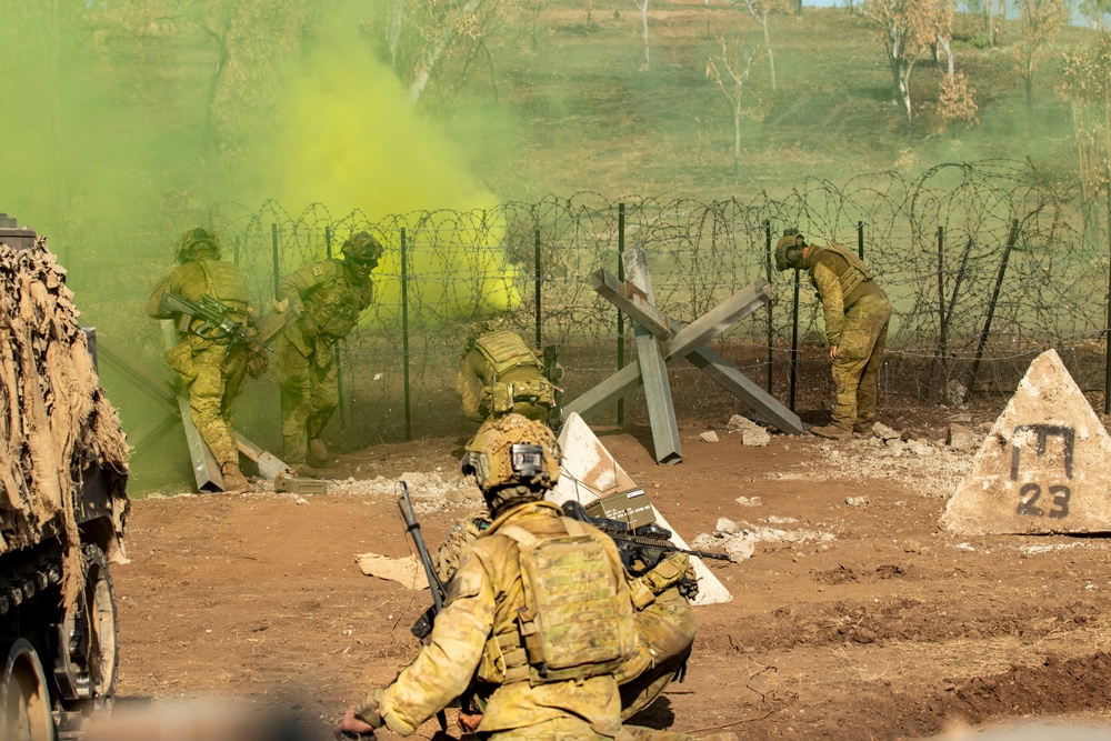 1AD and Australian Army's 3rd Brigade conduct combine arms live fire exercise