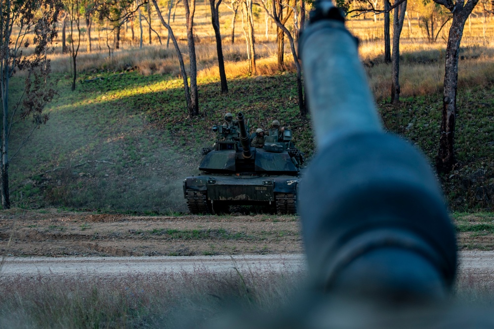 1AD and Australian Army's 3rd Brigade conduct combine arms live fire exercise