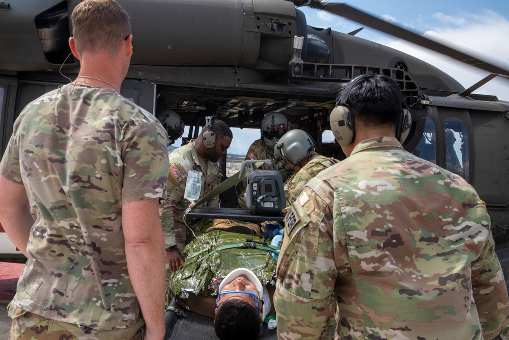 KFOR MEDEVAC training with local hospitals