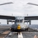 USS America conducts flight operations during humanitarian assistance operations.